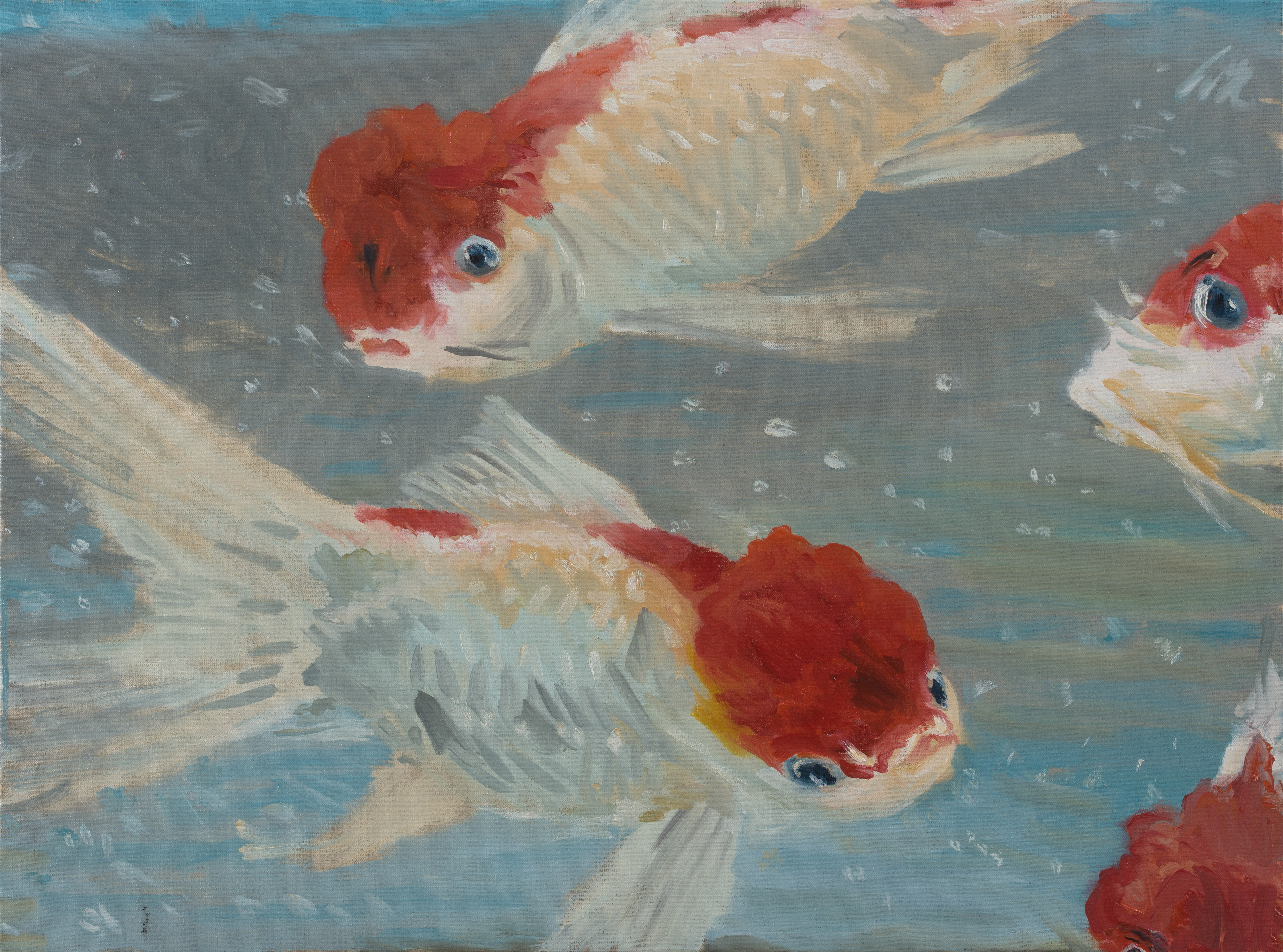 倪军 四大鸿运 布面油画 60×80cm 2025